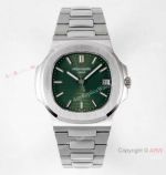 PPF Swiss Replica Patek Philippe Nautilus 5711A Olive-green Dial Watch 324 Movement